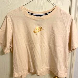 Nike pink crop top